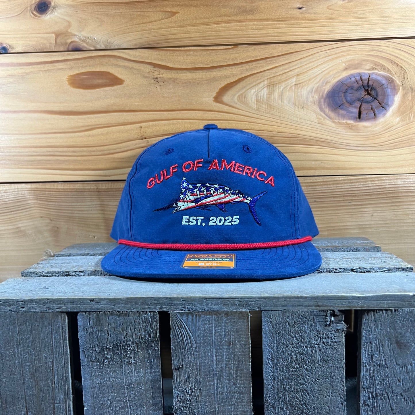 GOA Rope Hat- Navy/ Red