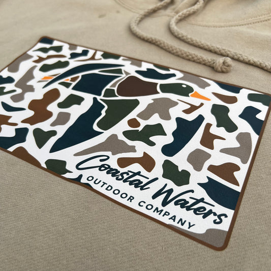 Old School Mallard Heavyweight Hoodie - Marsh Tan