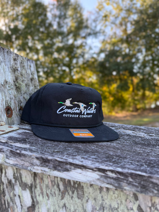 Tri-Mallard Rope Hat - Black