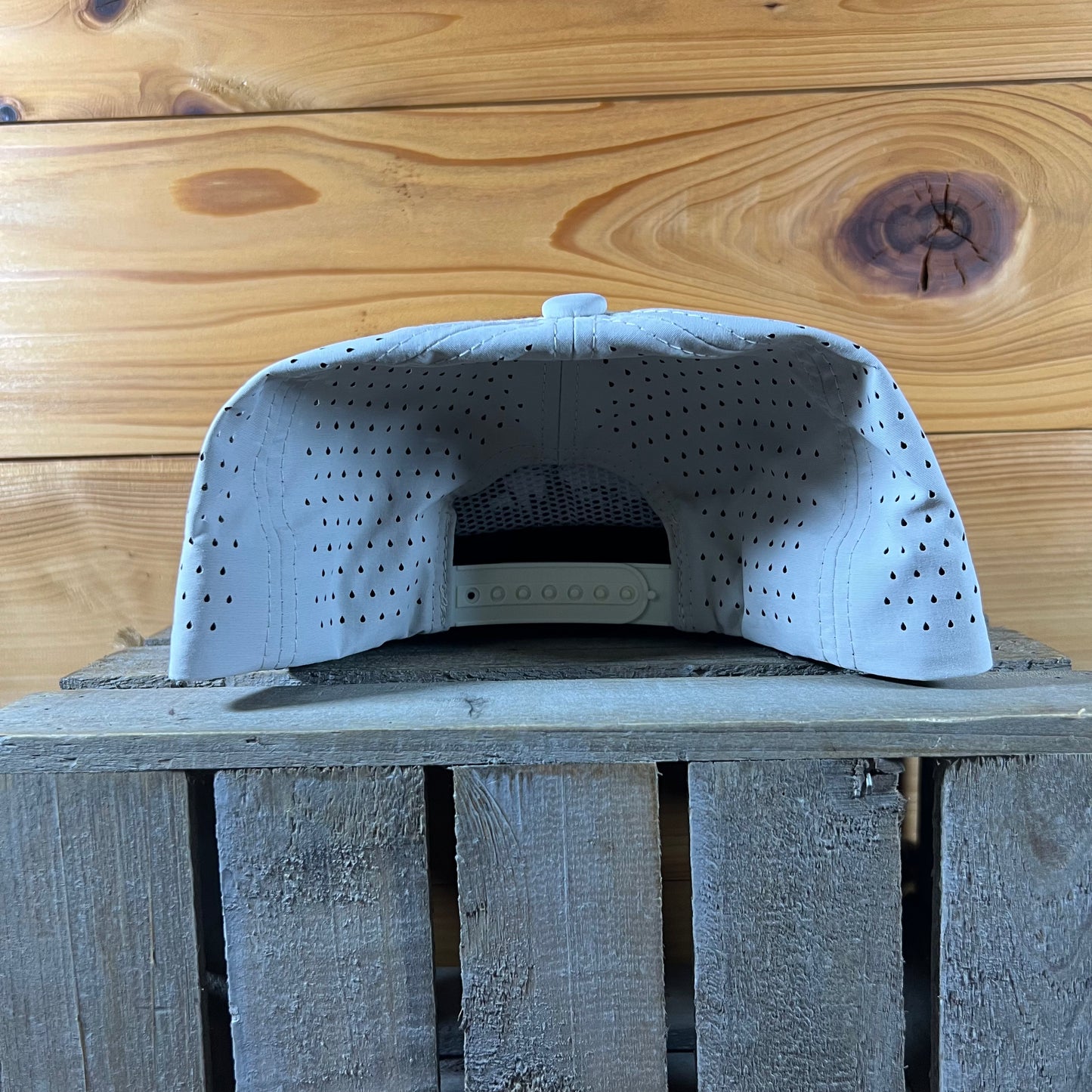 Performance Rope Hat- Bone/ Steel Blue