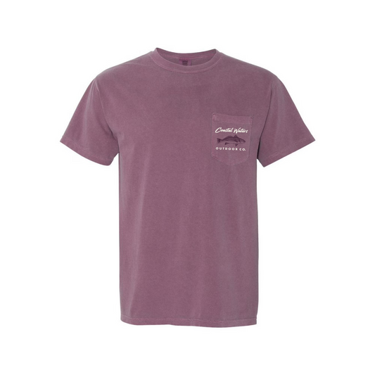 The Red Drummer Pocket Tee - Berry