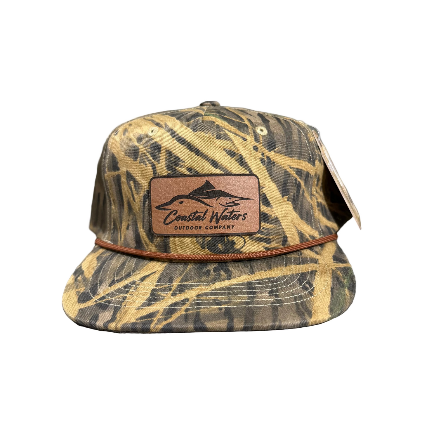 Leather Patch Rope Hat | Shadow Grass
