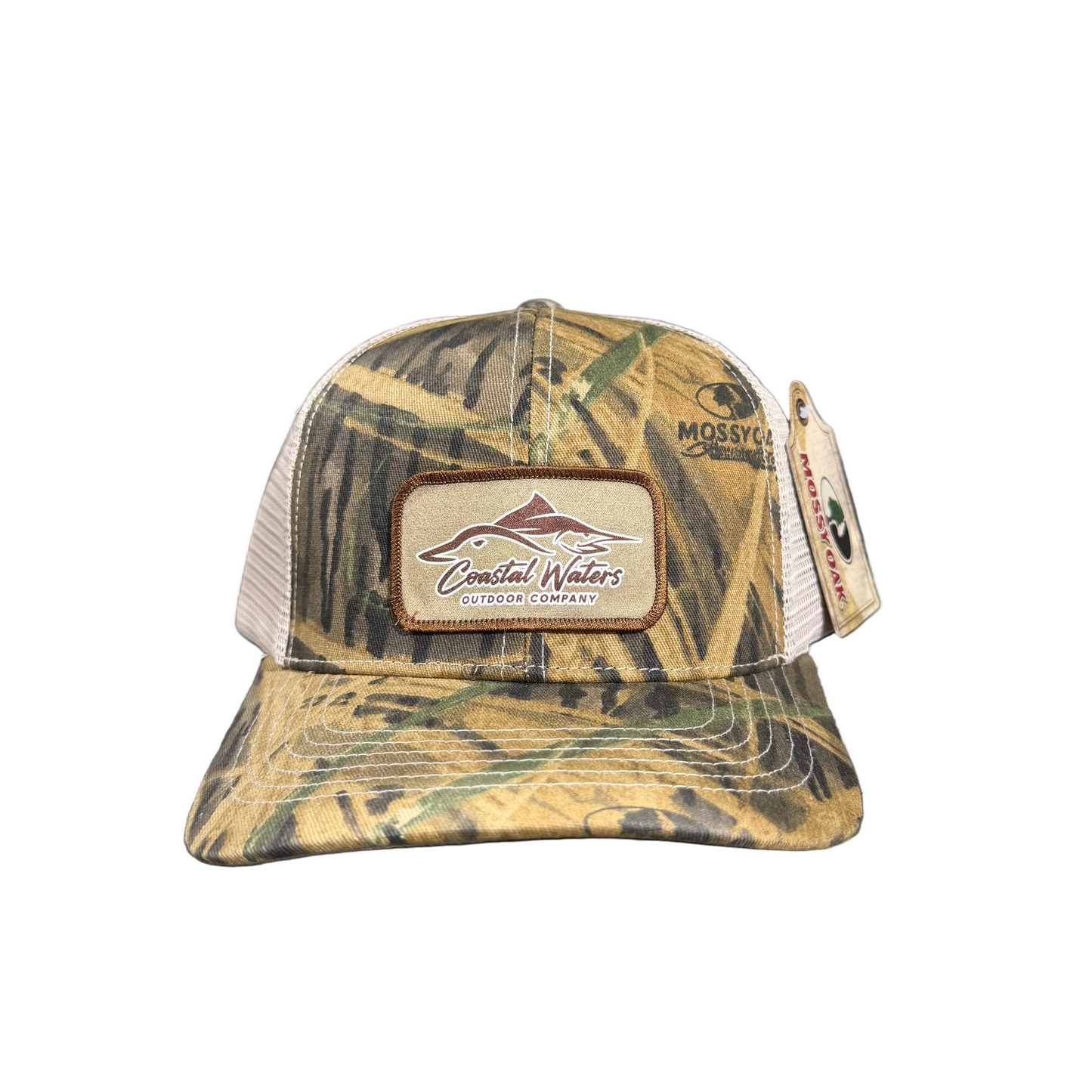 Outlined Logo Patch Trucker Hat | Shadow Grass
