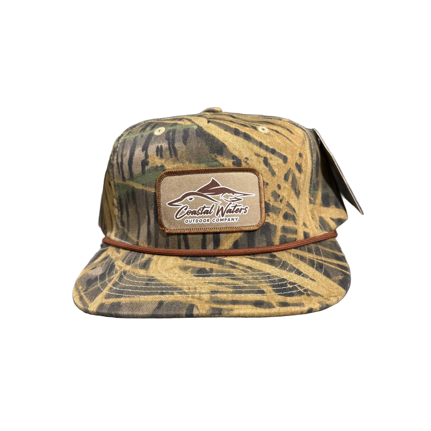 Outlined Logo Patch Rope Hat | Shadow Grass