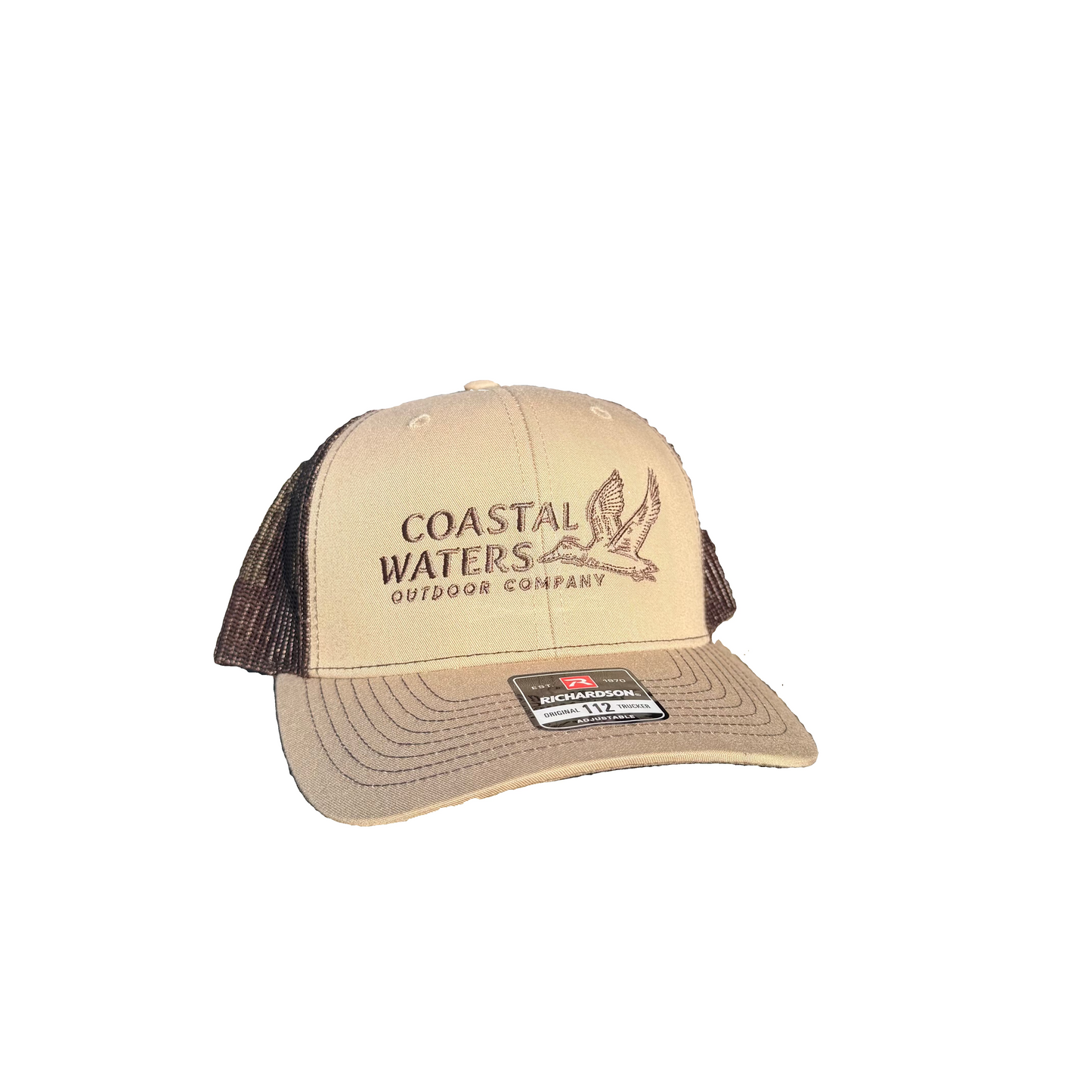 Outline Trucker Hat | Khaki/Brown