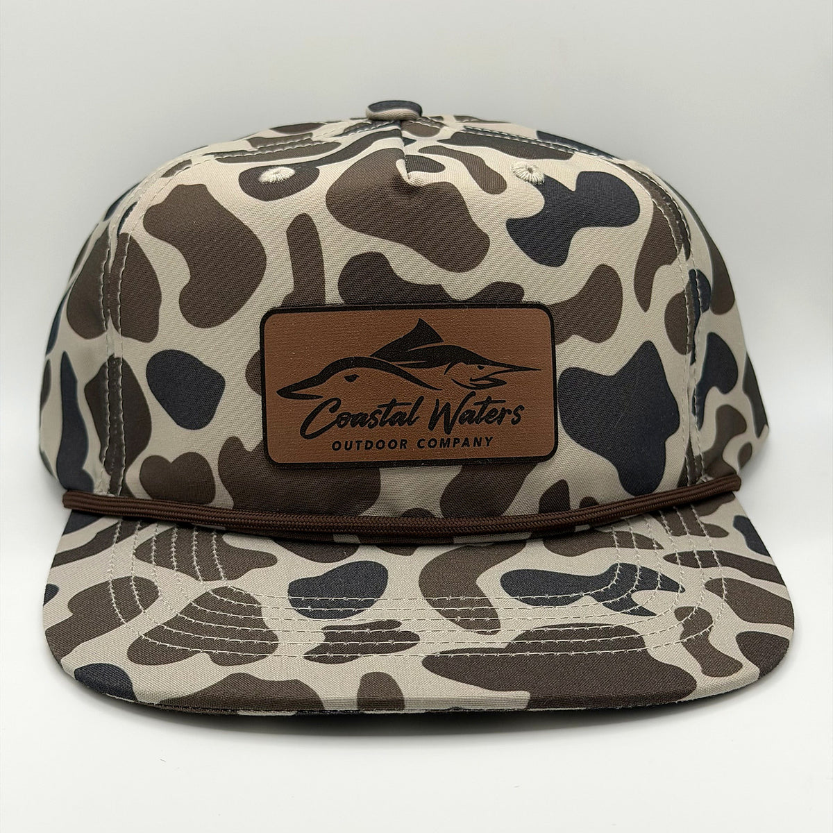 Leather Patch Rope Hat
