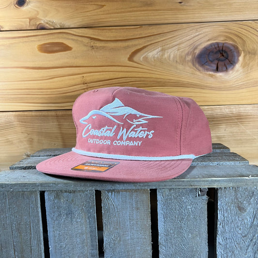 Logo Rope Hat- Dusty Red