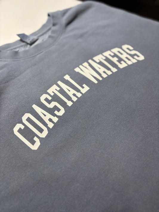 University Pigment Dyed Sweatshirt - Slate Blue