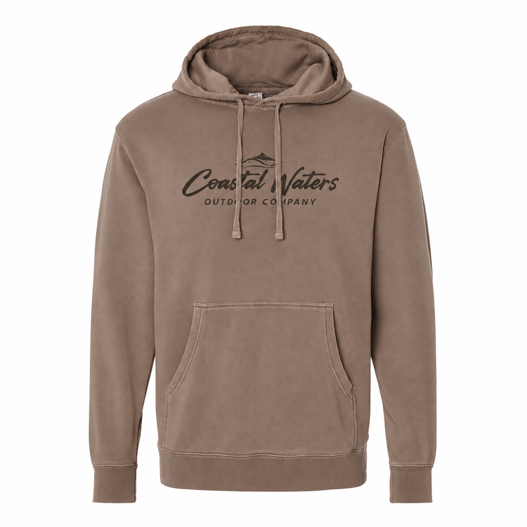 Script Logo Pigment Dyed Hoodie