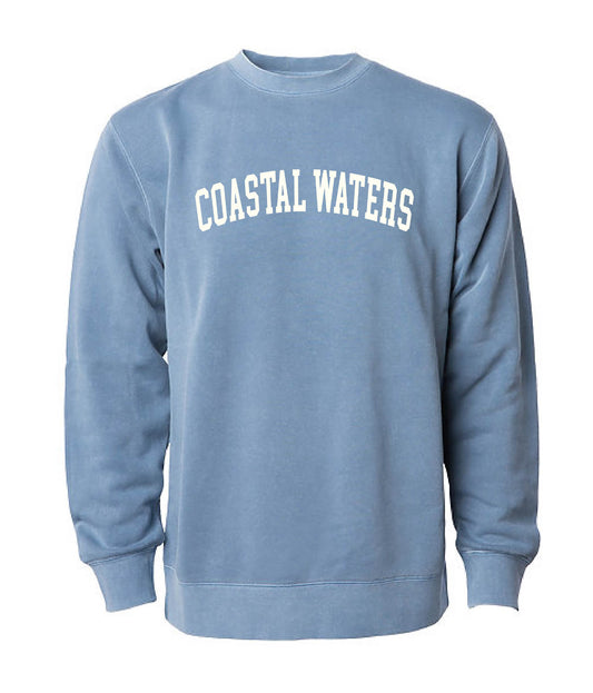 University Pigment Dyed Sweatshirt - Slate Blue