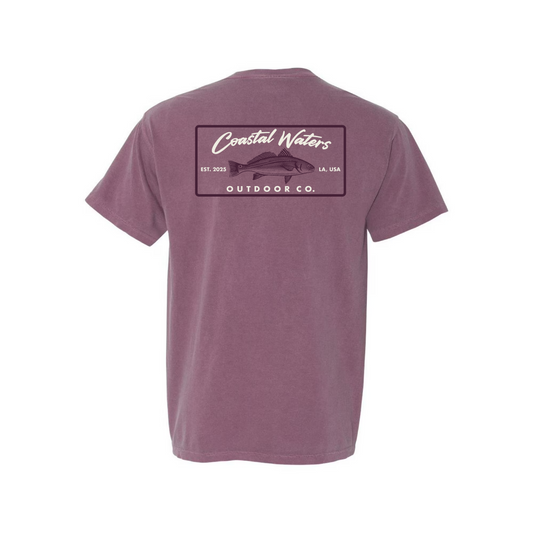 The Red Drummer Pocket Tee - Berry