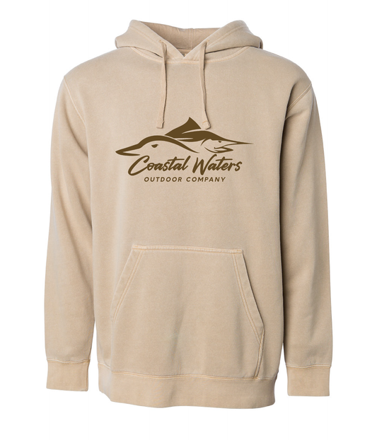 Logo Midweight Hoodie - Marsh Tan